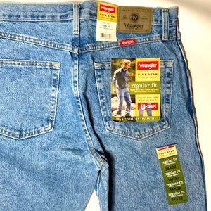 Wrangler 5 Star Regular Fit Mens Jeans -  Actual Size 33/32